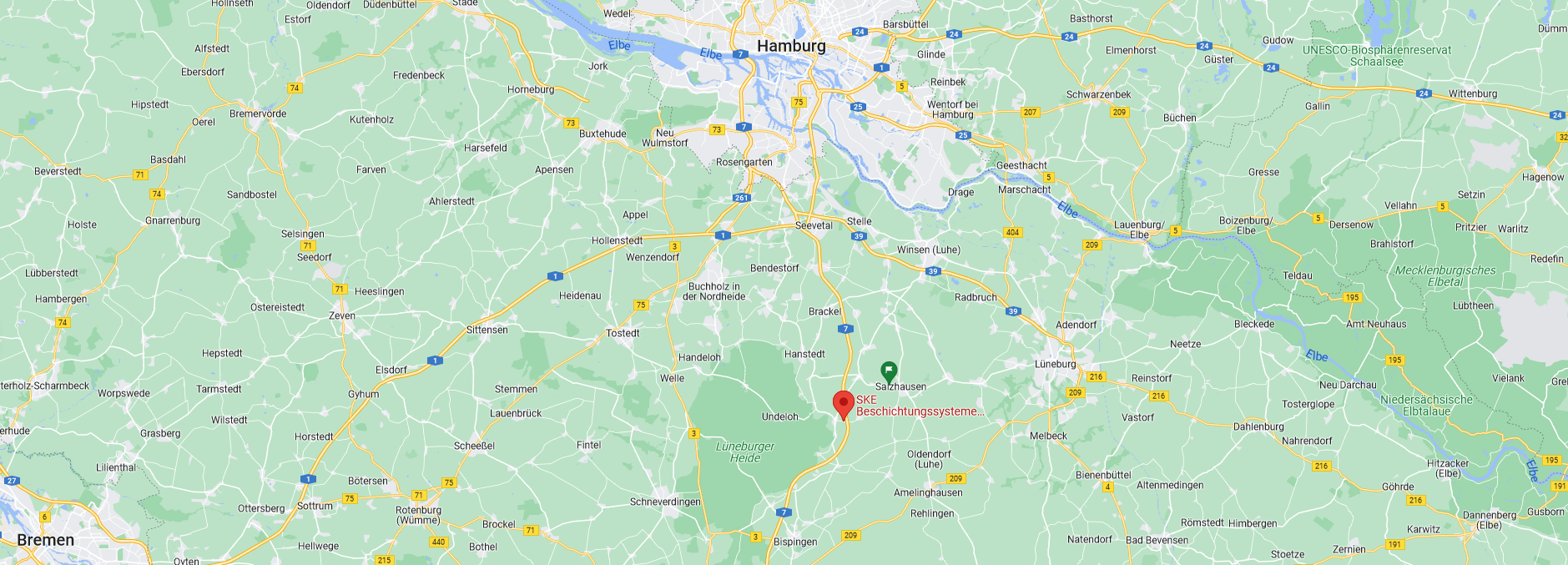 google maps location of SKE Beschichtungssysteme GmbH